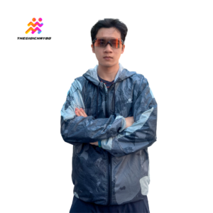 Áo Khoác Chạy Bộ Athlet Đi Mưa Chống Thấm - Màu Xám